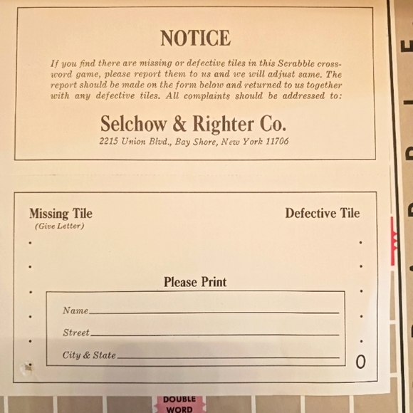 Antique Scrabble Game. 1950s New in Box! Rare lucky find! Beautiful. - Picture 6 of 11